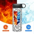 thumbnail image 6 of Yiaed Snake Print Water Bottle with Straw Lid, Stainless Steel Double Wall Insulated Water Bottle | Leak-Proof and Spill-Proof Water Bottle, 6 of 8
