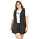 thumbnail image 5 of Set de short y chaleco de vestir Roman Fashion / Tallas Extras, 2213 (Negro) negro 42, 5 of 6