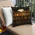 thumbnail image 1 of Ahgly Company EDU Books Outdoor Throw Pillow, 18 inch by 18 inch, 1 of 6