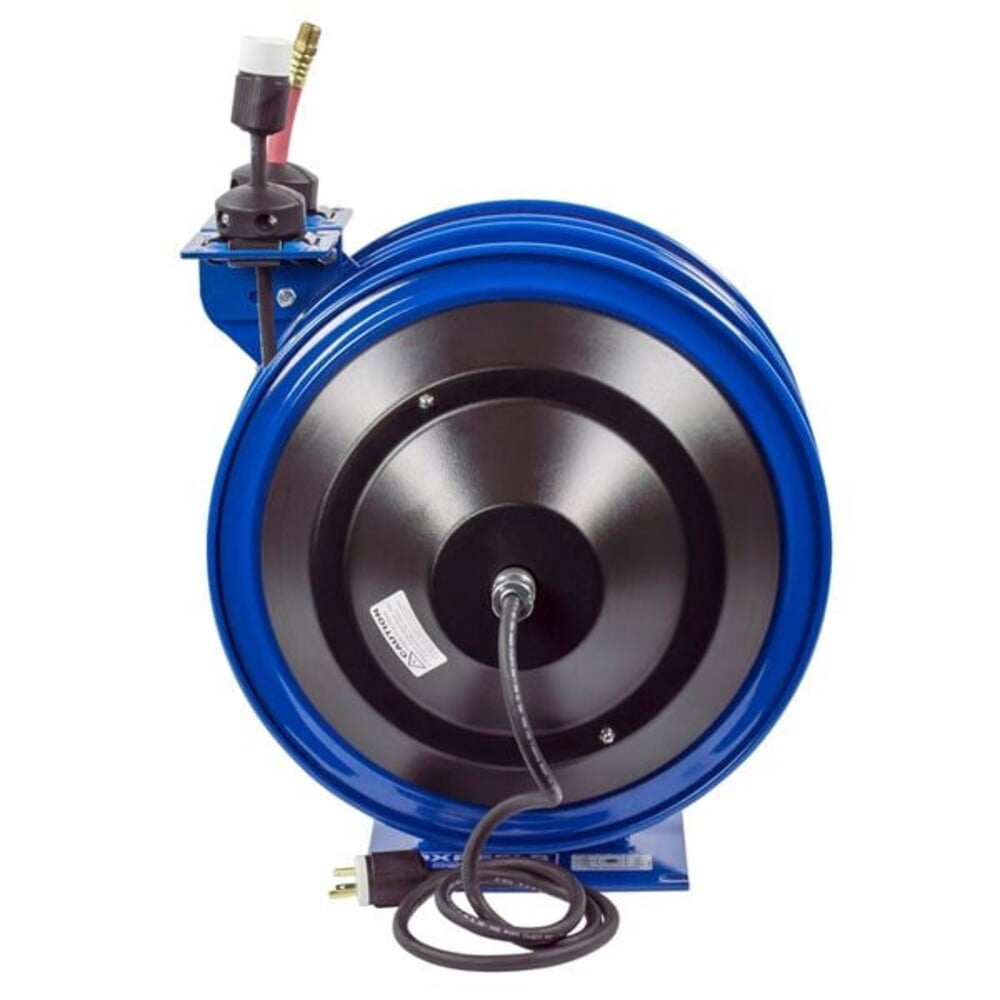 Coxreels Dual Hose Reel,Spring,3/8 in MNPT,50 ft C-L350-5012-A