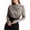 Grey, variant on Long Sleeve Underneath Base Layer Shirt Women'S Autumn and Winter New Brushed Round Neck Grey S