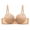 thumbnail image 3 of Vetsdori Ice Slik Everyday Bras for Women Plus Size Breathable Underwire No Padding Push up Lace,Womens Bras, 3 of 8