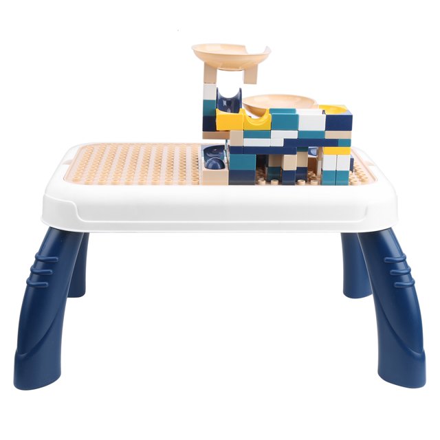 Mesa de escritura de juguetes de bloques de construcción 2‑1 para niños pequeños que aprenden el escritorio de construcción educativo Toy3003‑2C