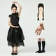 thumbnail image 2 of Vestido de actuación de la familia Adams, vestido con velo, vestido de velo negro de Adams, miércoles, Adams cosl, 2 of 6