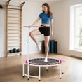 thumbnail image 2 of Soozier Trampoline de Rebond 40 Pouces pour Adulte avec Poignée Réglable, Rose, 2 of 10
