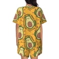 thumbnail image 6 of Fotbe Avocado Dog Print Pajama Set for Women 2 Piece Loungewear Short Sleeve Tops and Shorts Set Soft Sleepwear-Large, 6 of 7