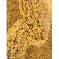 thumbnail image 3 of Unique Loom Everyday Shag Collection Area Rug - Solid (5' Square Yellow), 3 of 5