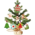 thumbnail image 4 of 72Pcs Wooden Christmas Slices Tree Decorations Hanging Snowflakes Blank Shapes, 4 of 8