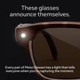 thumbnail image 5 of Meta Glasses, Nova Small AI Glasses, Classic Black, Polarized Grey Lenses, 5 of 9