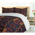thumbnail image 5 of Ambesonne Eastern Duvet Cover Sets, Floral Glass Pattern, 2-King, Multicolor, 5 of 7
