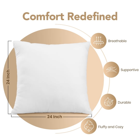 Utopia Bedding Outdoor Pillow Inserts 24 x 24 Inc