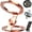 Rose Gold, variant on Magnetic Phone Stand Fidget Spinner, Crafted Aluminum, 2-in-1 Foldable Phone Holder with Dual Magnetic Rings, 360° Rotation 270° Flip for Desk Car