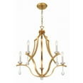 thumbnail image 2 of Crystorama Perry 5 Light Antique Gold Chandelier - 25.5"W x 27"H x 25.5"D, 2 of 11
