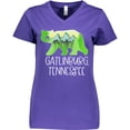 thumbnail image 3 of Inktastic Gatlinburg, Tennessee- Mountains and Bear Shape Women's V-Neck T-Shirt, 3 of 5