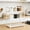 White-M/WHM, variant on Rolling Storage Cart Multi Layer Bathroom Kitchen Rack with 360 Degree Wheels Utility Shelf for Toiletries Towels Snacks Laundry Closet Pantry Dorm Room Garage Home Organization Storage Rack
