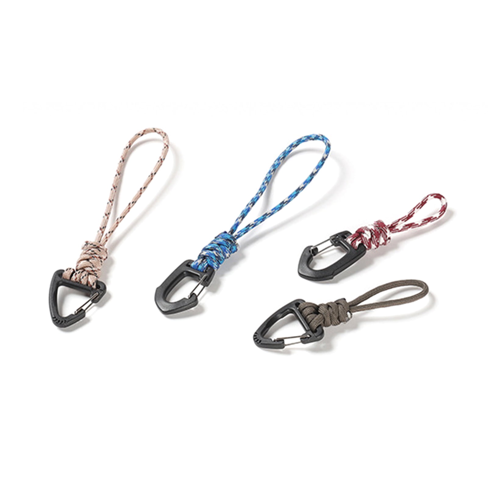 12 Pack Heavy Duty Paracord Lanyards Keychains, Braided Strong Lanyard