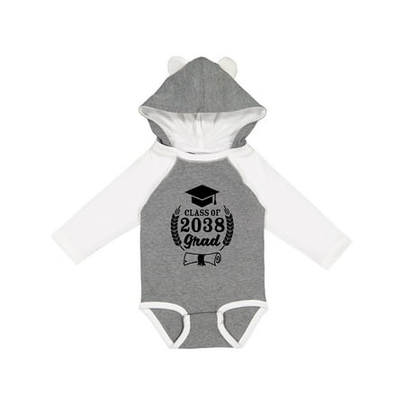 

Inktastic Class of 2038 Grad with Diploma and Graduation Cap Gift Baby Boy or Baby Girl Long Sleeve Bodysuit