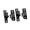 4 black, variant on Not Welded Steel Gate Hinges High Capacity Hinges for Flat Surfaces & Garden