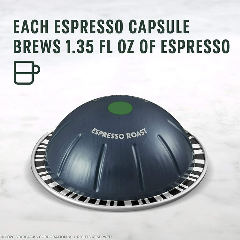 120 Nespresso Starbucks Coffee Espresso Roast Capsules