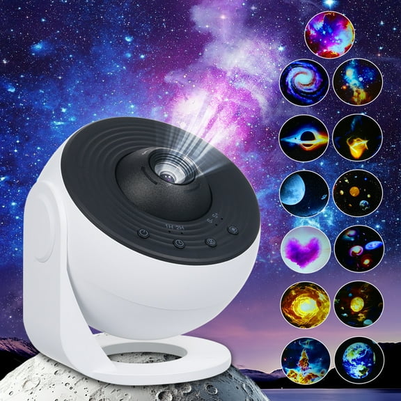 Galaxy Projector for Bedroom: HD 13 in 1 Star Projector Pro - Kids Night Light Projector | Planetarium Projector with 3 Timer Adjustable Focus & Speeds - LED Space Galaxy Lamp Room Decor Ambient Ligh