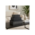 thumbnail image 3 of Decorative Boxes with Lid for Home Decor - Jewelry Boxes Organizer with Metallic Dot Pattern - Storage Boxes and Home Organizer Accent for Keepsakes and Accessories - Set of 3, 4", 3", 3", Black, 3 of 11