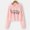 Pink, variant on TAIAOJING Girl's Fuzzy Hoodies Girls Kids Casual Loose Active Full Sleeves Hoodies Sweatshirts Hooded Short Pullover Letter Print Striped Crop Tops Girls Tops 8-9 Years