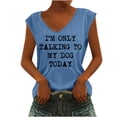 thumbnail image 1 of Birdeem T-Shirt Sans Manches à Col en V Imprimé Mode Décontractée pour Femmes, 1 of 1