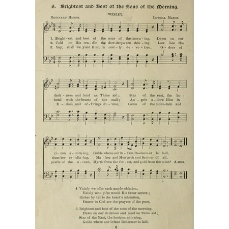 Best Buy Christmas Commercial Song Brightest & Best of the Sons of the Morning Gems of Christmas Songs 1910 Stretched Canvas - (18 x 24) ()