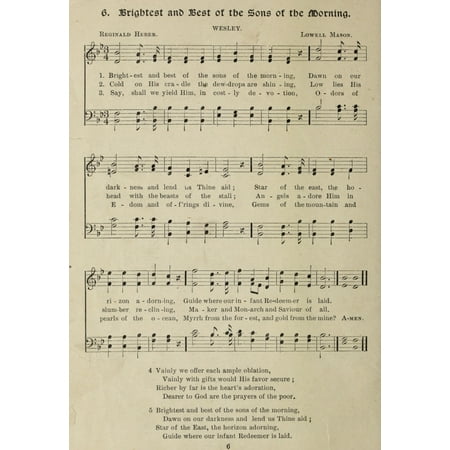 Brightest & Best of the Sons of the Morning Gems of Christmas Songs 1910 Canvas Art -  (18 x