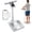 White, variant on FED Fitness 8-Electrode Body Fat Scale,Bend-Free Smart Scale with BMI,Body Fat,Muscle Mass,Body Composition Scale with Voice Prompts,440lb Capacity