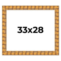 33x28 Frame Beige Real Wood Picture Frame Width 3 inches | Interior Frame Depth 0.5 inches |
