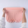 thumbnail image 5 of Maternity Knickers High Waist Ribbed Pregnancy Boxer Panties Adjustable Cotton Over Bump Underwear Soft Breathable Briefs for Pregnant Women, M-3XL, 5 of 7