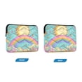 thumbnail image 7 of FORMRS 15"-15.6" Laptop Sleeve Protective Case Soft Carrying Quilted Computer Bag Cover, Retro Blue Rainbow, 7 of 7