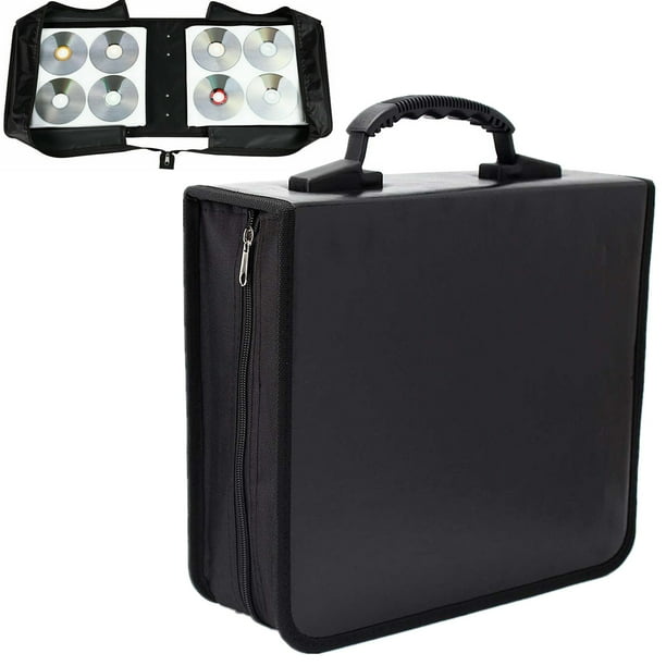 400/520 Discs Portable Zipper CD DVD Case Card Holder Storage