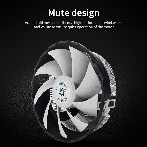 kurtrusly Computer CPU Cooler Removable Professional RGB Cooling Fan ...