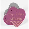 thumbnail image 3 of Inkdotpot Hugs & Kisses From The Wedding Bottle Tag Real Rose Gold Foil Favor Hang Tag 100 Pack, 3 of 6