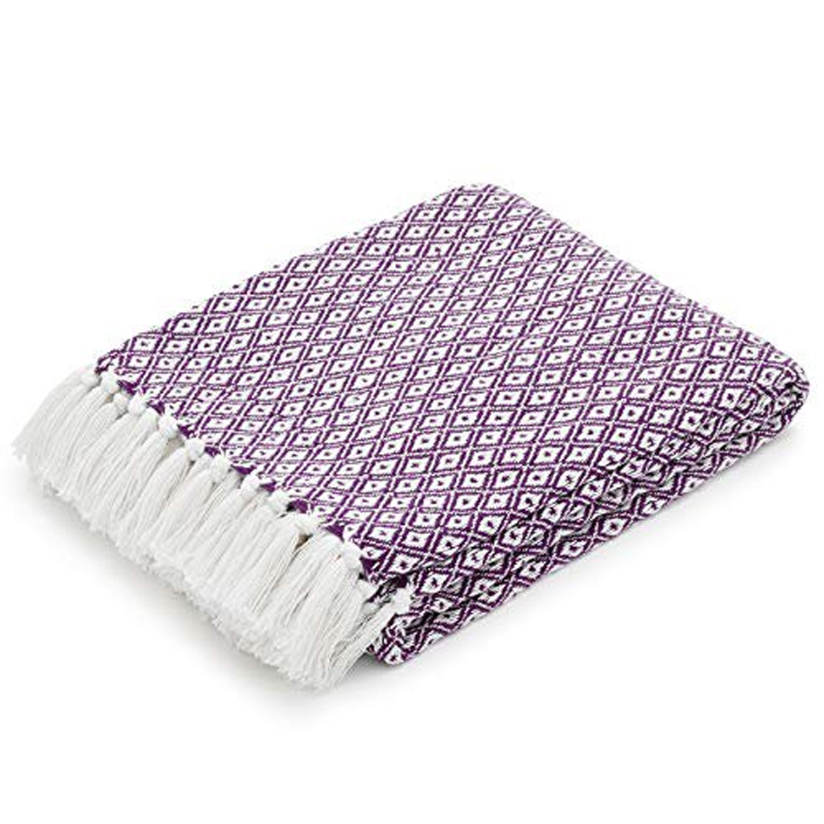 Americanflat 100% Cotton Medium Weight 50" x 60" Throw Blanket