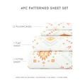 thumbnail image 4 of Comfort Canopy - Ultra Soft 4-Piece Bed Sheets Set - Coral Paisley Printed Sheets for Queen Bedding, 4 of 11