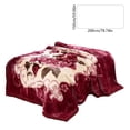 thumbnail image 4 of Throw Blanket Thick Raschel Blanket Winter Warm Blanket Flannel Cover Blanket Bed Sheet Blanket, 4 of 7