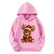 thumbnail image 3 of Sudaderas con capucha para niños y niñas, sudaderas casuales de manga larga, lindas sudaderas de gran tamaño con bolsillo de polar, chaquetas para niñas, 3 of 4