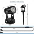 thumbnail image 5 of 2pcs Led Spot Lights Indoor Compatible Plants, 3 Color Accent Lighting Dimmable Uplights Spotlight Lamp With Dimmer Switch, 5 of 5