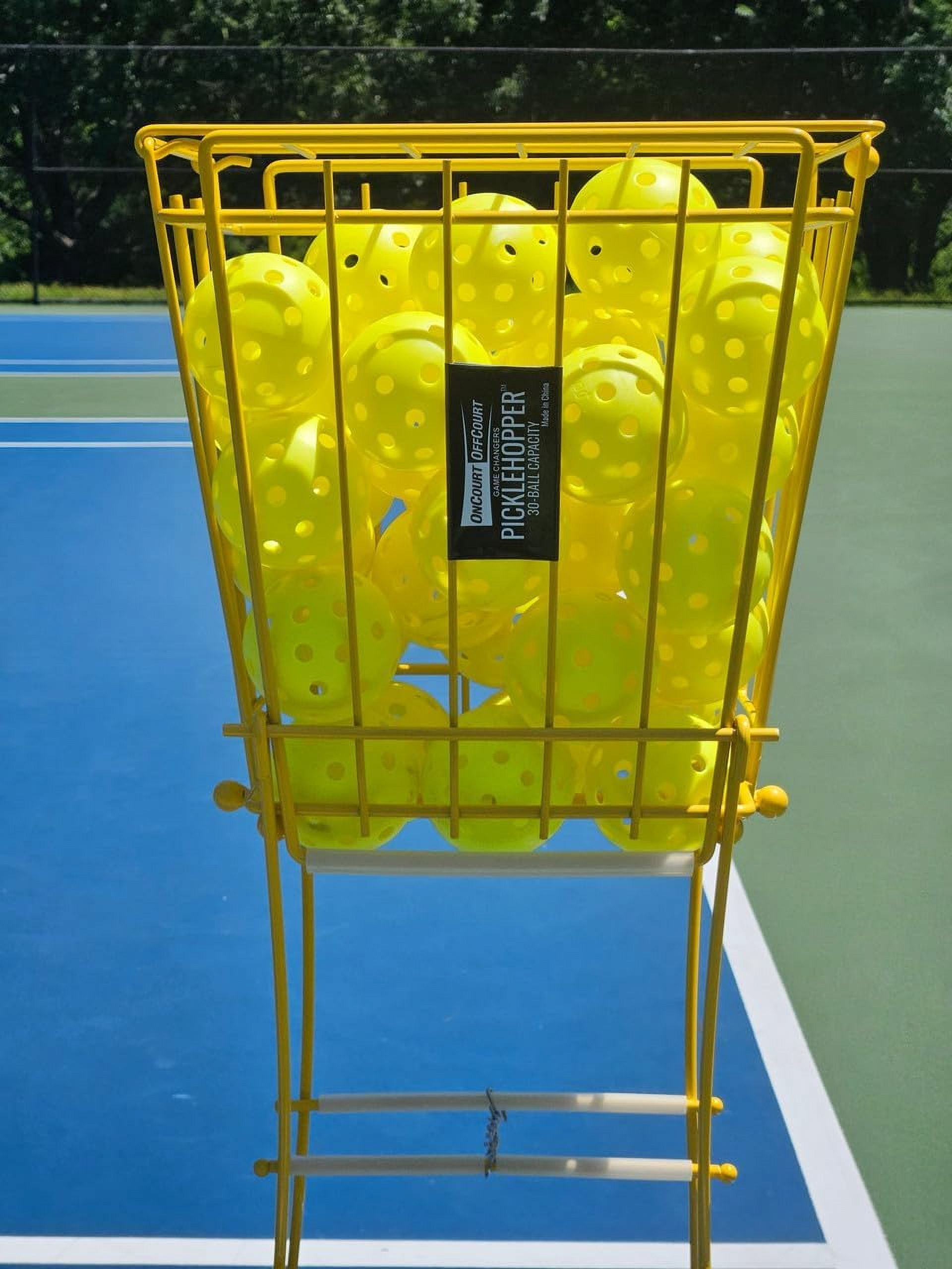 PickleHopper - Holds 30 Pickleballs - Small Portable Pickleball Collector for Easy Pickup and Storage