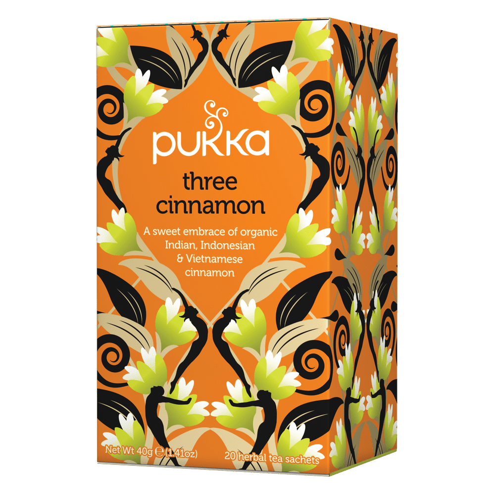Pukka Herbs Organic Three Cinnamon Herbal Tea Bags, 20 Ct