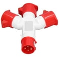 thumbnail image 1 of Waterproof Outlet,  Sealing Wide Application 3 Way Industrial Socket 16A  for Outdoor HR-1013,HR-1014, 1 of 7