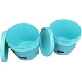 thumbnail image 3 of 4 Gallon Bucket with Lid 2 pcs Bulk Pack, Aqua Blue Food Safe Material, Blue Plastic Bucket with Handle and Lid, 2 Pack Food Storage Pail for All ., 3 of 4