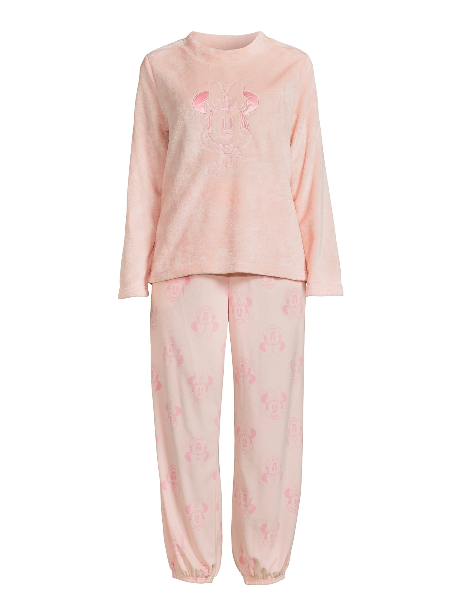 Disney Women's Minnie Mouse Long Sleeve Top and Pants and Socks, 3-Piece Gift Set, Sizes XS-3X