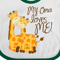 thumbnail image 4 of Inktastic My Oma Loves Me Boys or Girls Baby Bib, 4 of 4