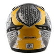 thumbnail image 6 of 1STORM MOTORCYCLE BIKE FULL FACE HELMET HG335 BOOSTER SKULL YELLOW, 6 of 6