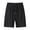 Black, variant on Men's Nylon Ice Silk Breathable Outdoor Casual Sports Five Quarter Pants - Lightweight Summer Shorts with Zipper Pockets