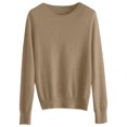 thumbnail image 5 of Long Sleeve Sweaters for Women Oversized Knitwear Crewneck Pullover S, 5 of 5